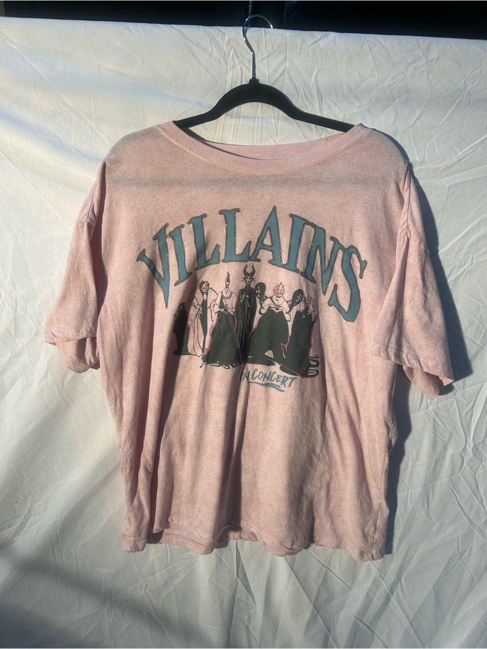 Disney Pink 'Villains' Graphic Short Sleeve Tee